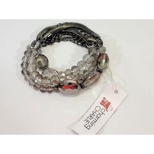 Name Brand Women's Rhinestone Fashion Statement Bracelet Jewelry NEW‎ Sparkle